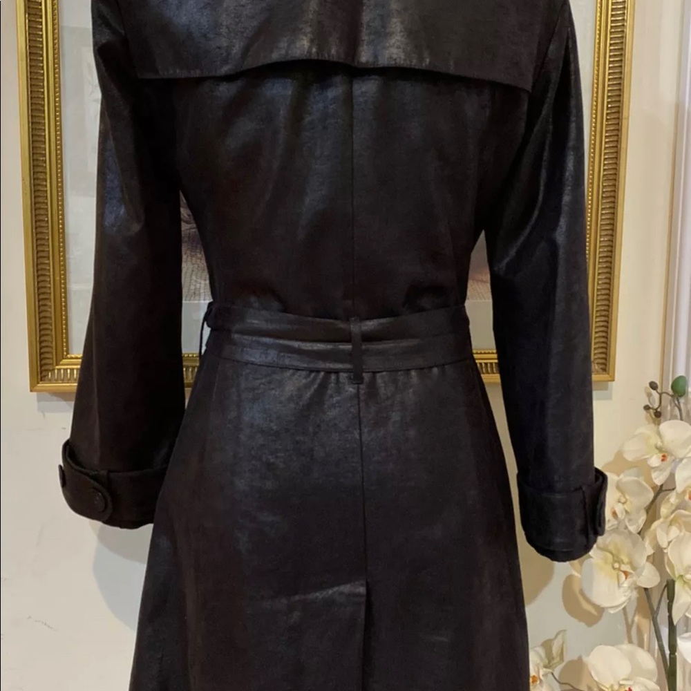 Anne Fontaine Colina Faux Leather Trench Coat View 6
